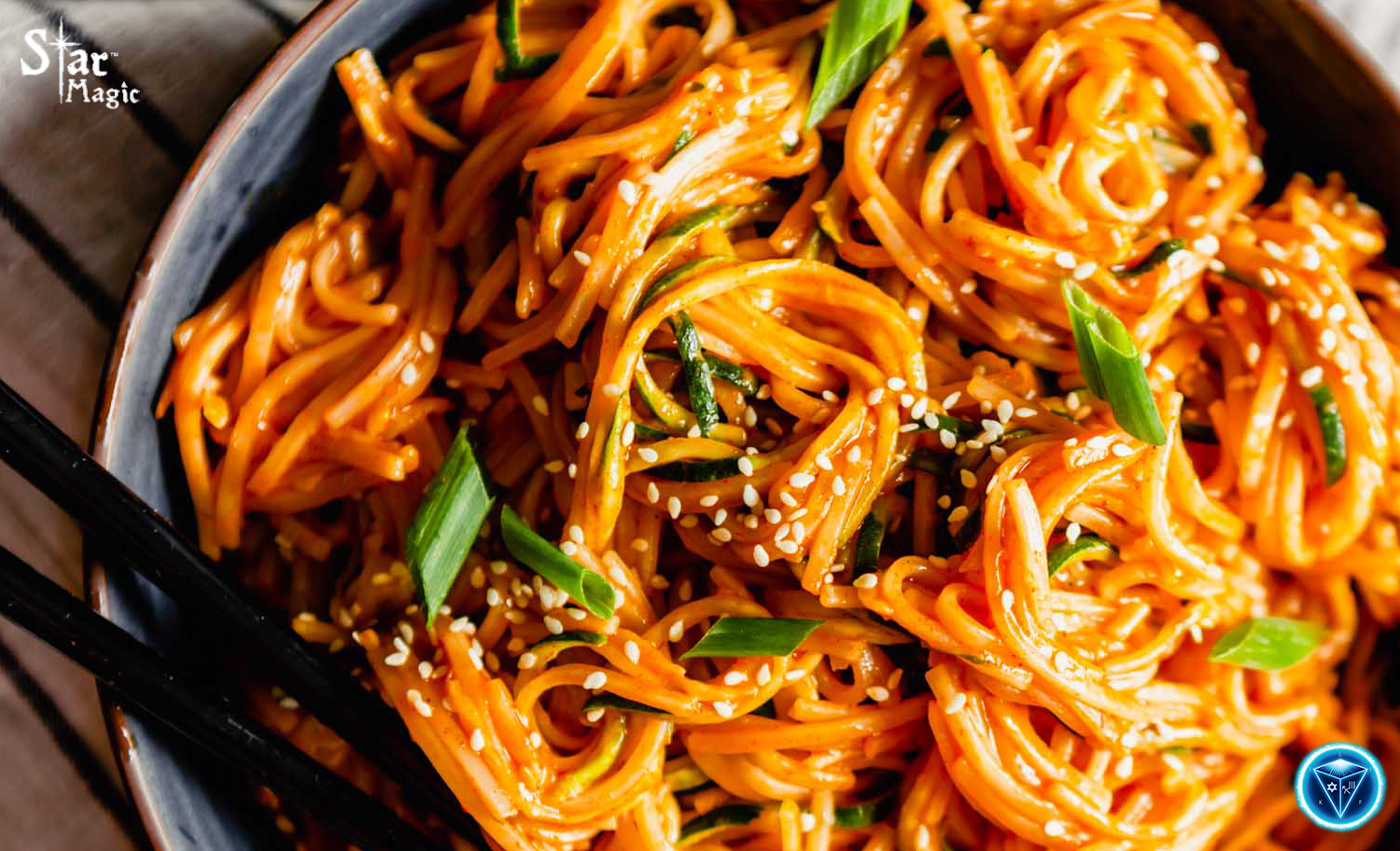 Sticky Noodles With Homemade Hoisin Star Magic